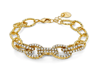 Bracciale Kiara Donna in Lega metallica Zircone KBRD1768G - KBRD1768G